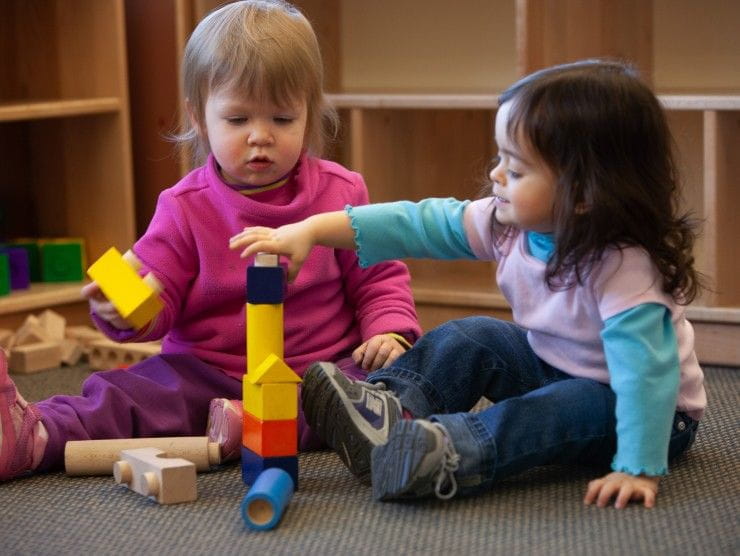 toddlers playing together