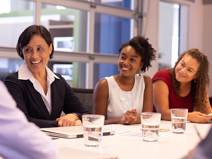 Women in a business meeting