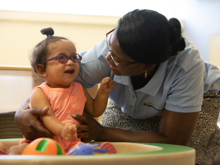 teacher with child 