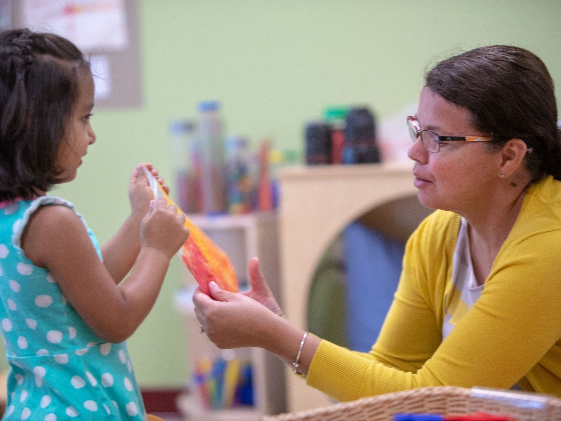 teacher and child 