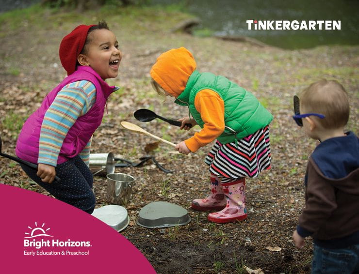 children playing outside 