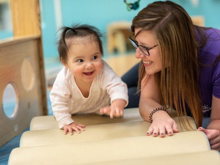 teacher with child 